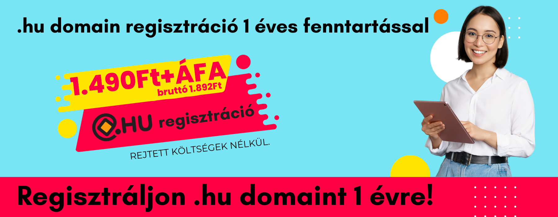 .hu domain regisztráció akció