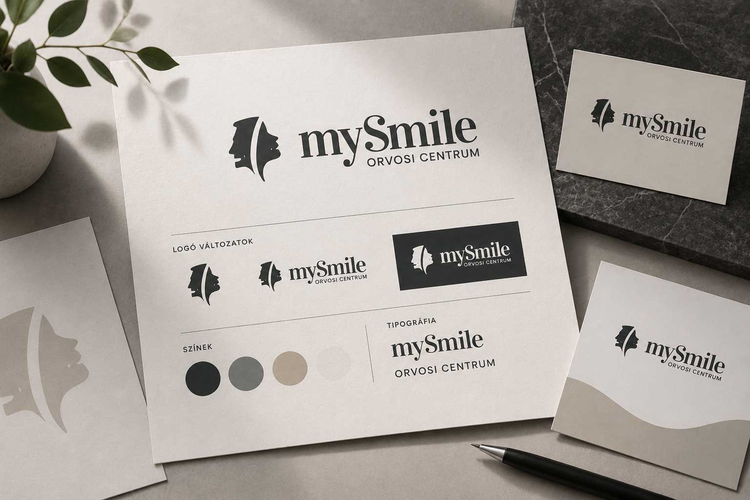 MySmile Orvosi Centrum logó és arculat referencia