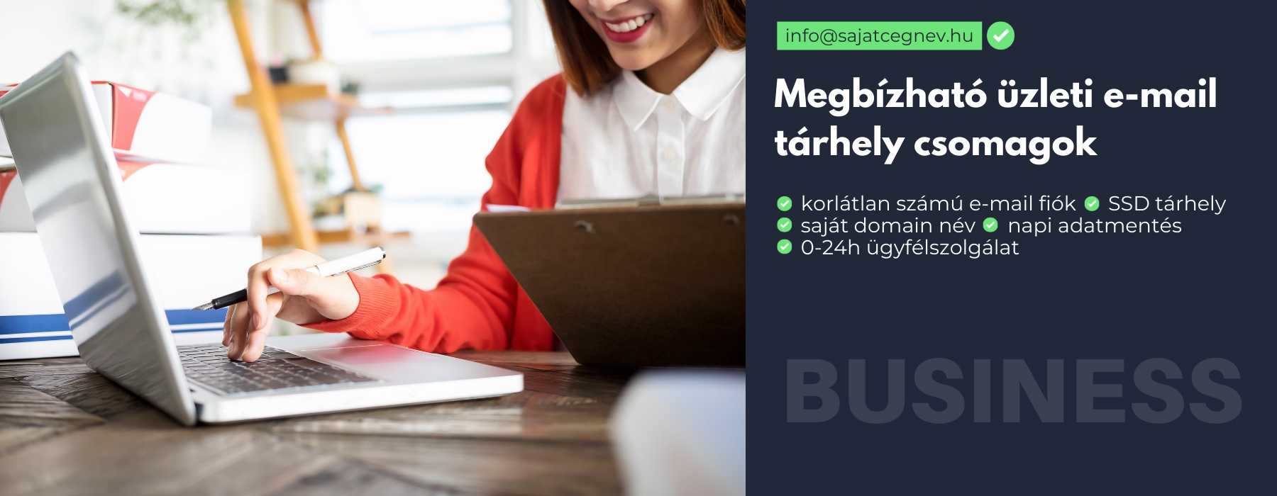 Üzleti e-mail tárhely Üzleti e-mail tárhely